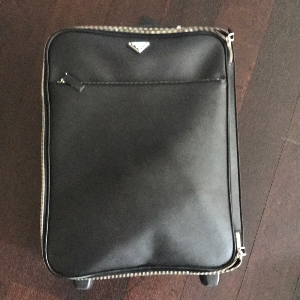 Prada saffiano leather suitcase